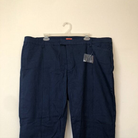 NEW NWT MODCLOTH Plus Size Richmond Pant Regular Inseam Navy Straight Leg 26 - Picture 3 of 12